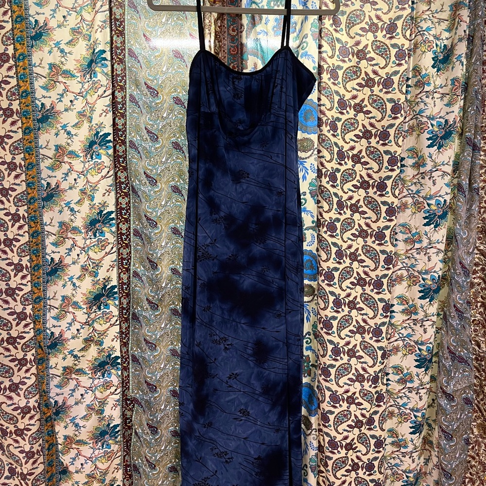 Y2K Navy Blue Dress